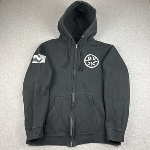 Black Rifle Coffee Company Hoodie Mens Large Zip Up Sweatshirt BRCC Black